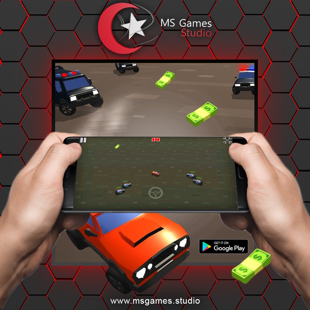 MSGamesStudio's tweet photo. Arabanı seç ve polislere karşı araba kovalama oyununda onları yen. Kaçış mücadelesinde araba sürme becerilerinizi gösterin. 

https://t.co/rprvHyt3SV

#gamedev #gamedeveloper #indiedev #indiegame #indiegamedeveloper #solodev #oyun #uygulama #marmaris https://t.co/Zu25j3aU5Q