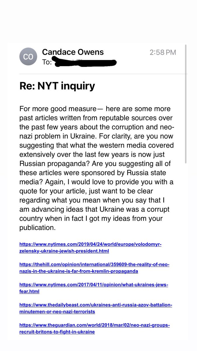 Received an email from The NYTimes asking for comment regarding me “advancing ideas that Ukraine is a corrupt country”—similar to Russian state TV. I replied informing them that I actually got my ideas from the New York Times, and provided them links to their past articles. 😂