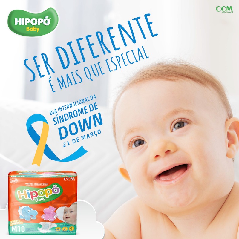 FraldasHipopo's tweet photo. O Dia Internacional da Síndrome de Down é celebrado em 21 de março (21/03), fazendo alusão aos 3 cromossomos no par número 21, característico das pessoas com Síndrome de Down.
#Inclusão #SerDiferenteÉNormal #DiaInternacionalDaSíndromeDeDown #21deMarço #CCM #Bebê #HipopóBaby https://t.co/Sko7PrgKR4