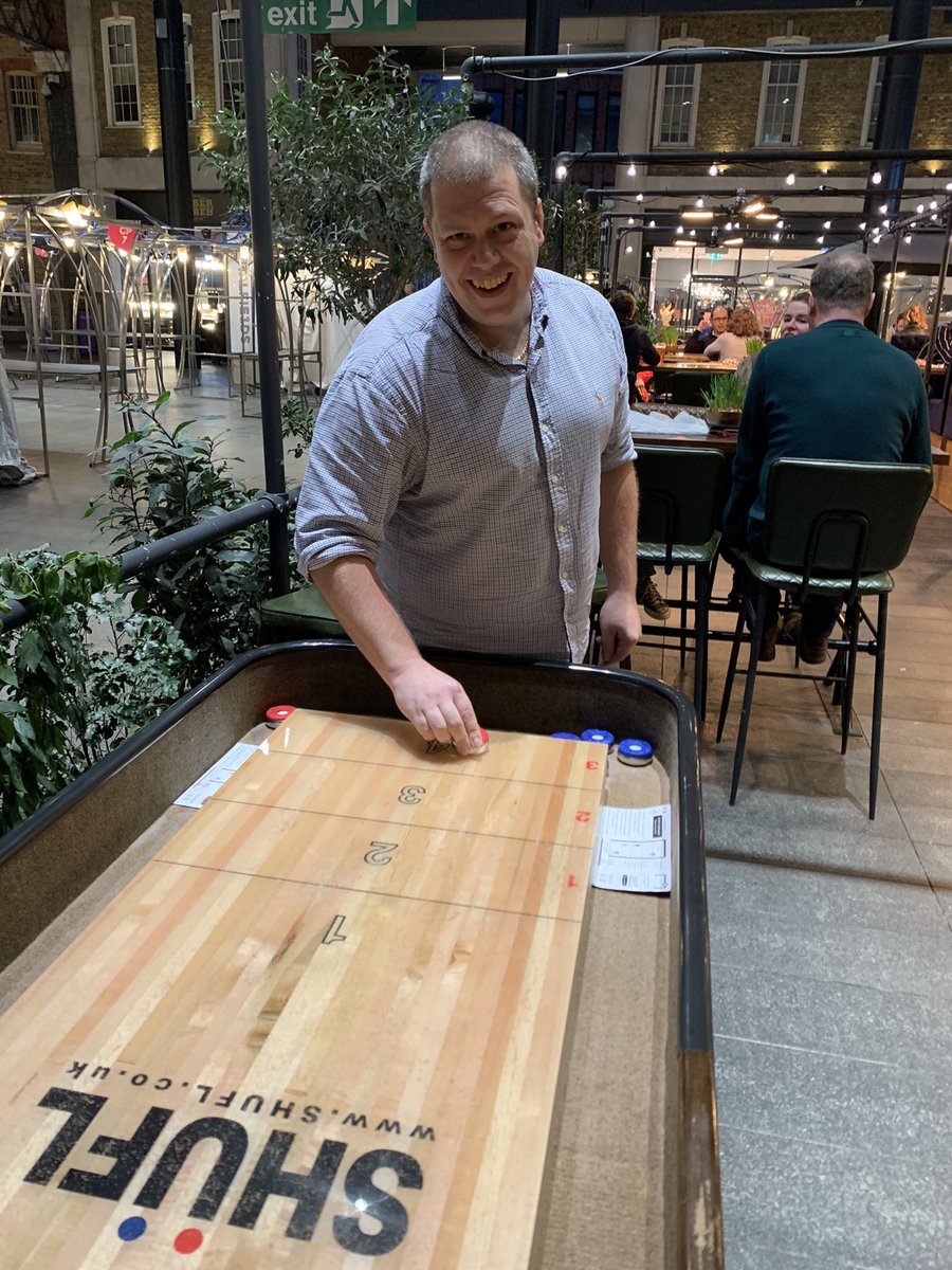DSingleton_'s tweet photo. Good to finally catch up in person with my MA supervisor #DanRange - a gentle evening of shuffle board and discussion around #faith #integration and #sharedlife @CTPSR_Coventry @CreativeEnglish @FaithActionnet https://t.co/dSiT33zqHe