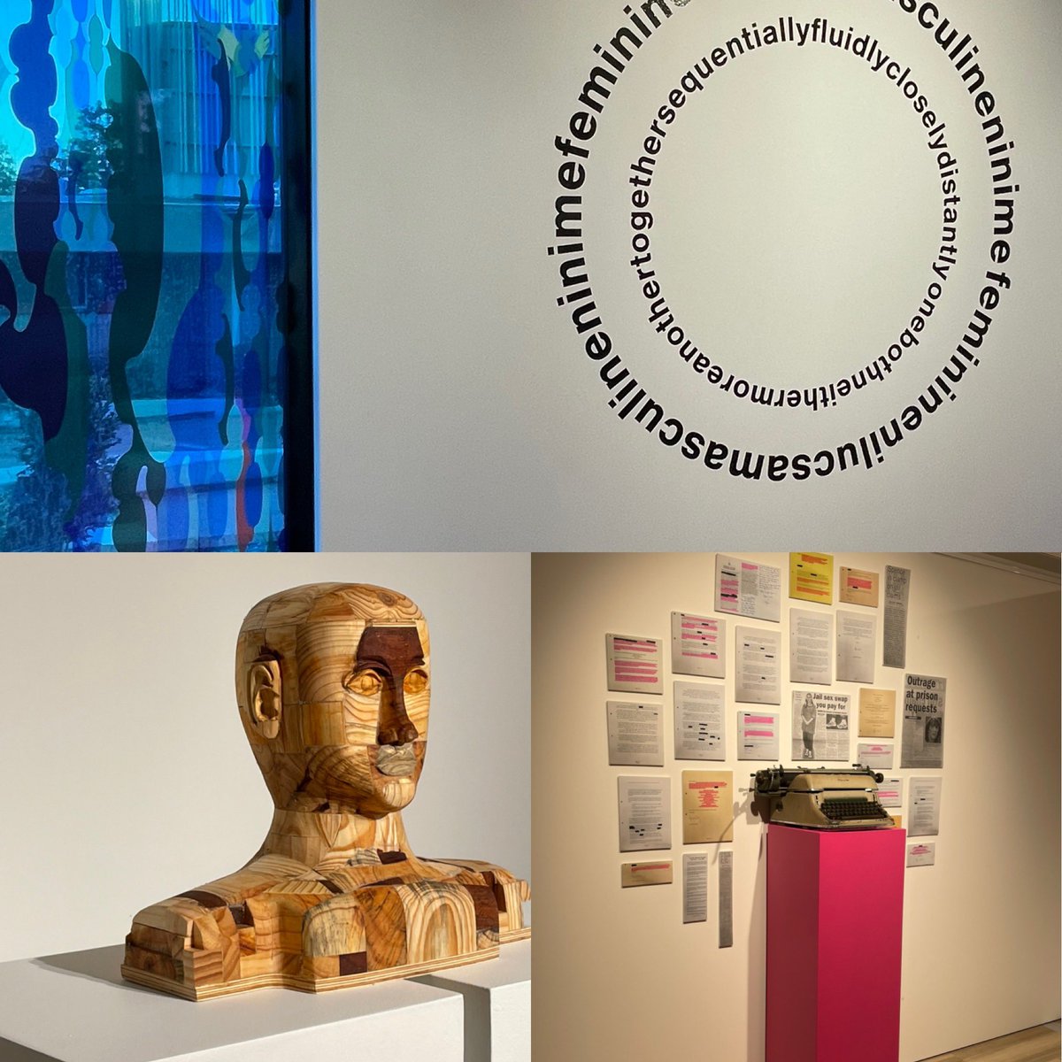 PVCShawnWalker's tweet photo. Kudos to @usqedu for the ‘It’s ok to be me’ exhibition, providing a platform for local LGBTQIA+ voices to be amplified and celebrated alongside international artist @ShannonNovakNZ #usqproud #usqpeople #itsoktobeme #lgbtqiaplus #belonging 🏳️🌈 https://t.co/rhrTDfNztk