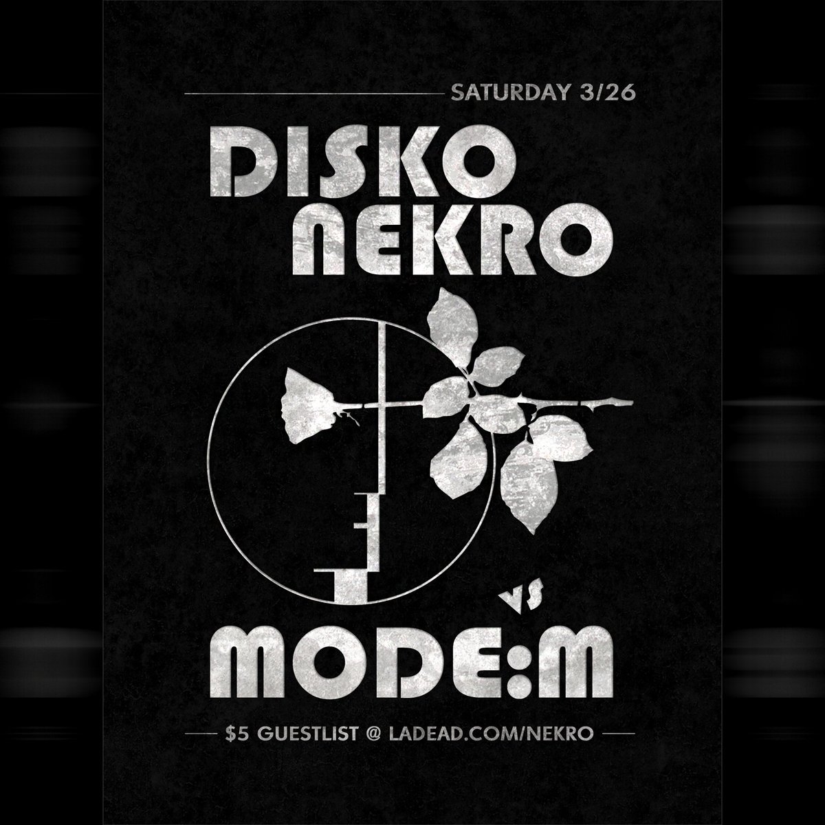 Sat.3.26, Los Angeles — #LADEAD presents 2 Rooms of Old School #Goth • #PostPunk • #Darkwave • Ethereal • #Deathrock • #Industrial • #Synthpop • Dark 80s • New Wave • EBM • Depeche Mode!!! 💀🥀

►►$5 Guestlist @ LADEAD.com/NEKRO 
►► facebook.com/events/3778165…