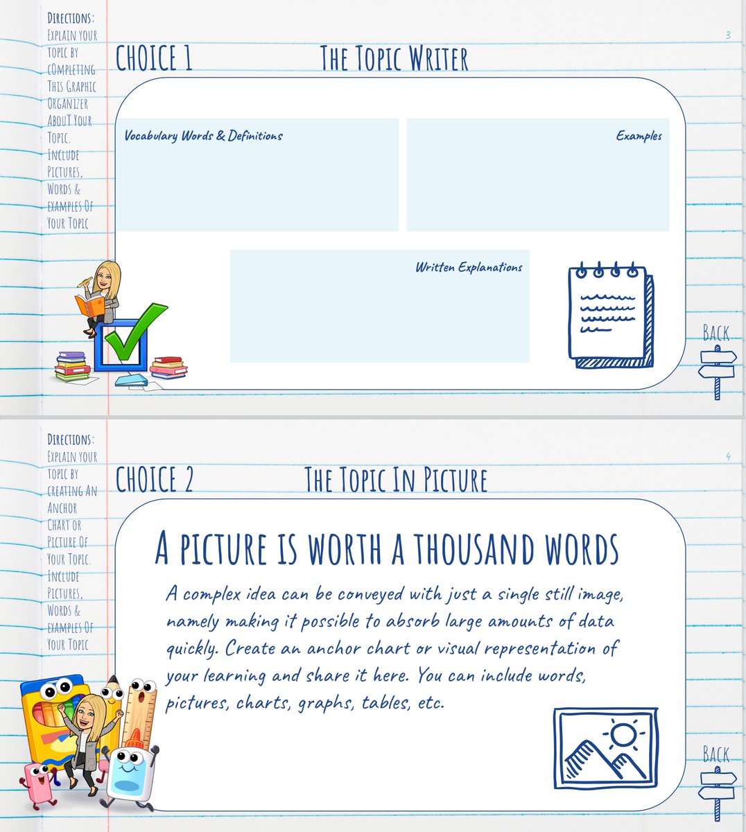 dmschies's tweet photo. My completed choice board project from today #SDoLED22 https://t.co/VeKvEM3GxN