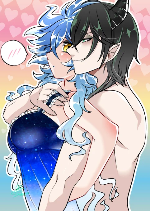 一日一絵(3月22日)
「🐉💀♀(※女体化注意)」 