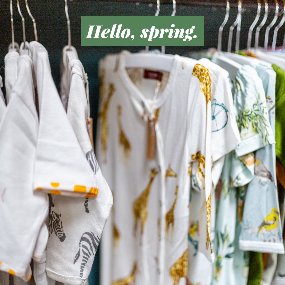 Spring into the new season and add some fun animal prints into your child's wardrobe! 🦓🦒