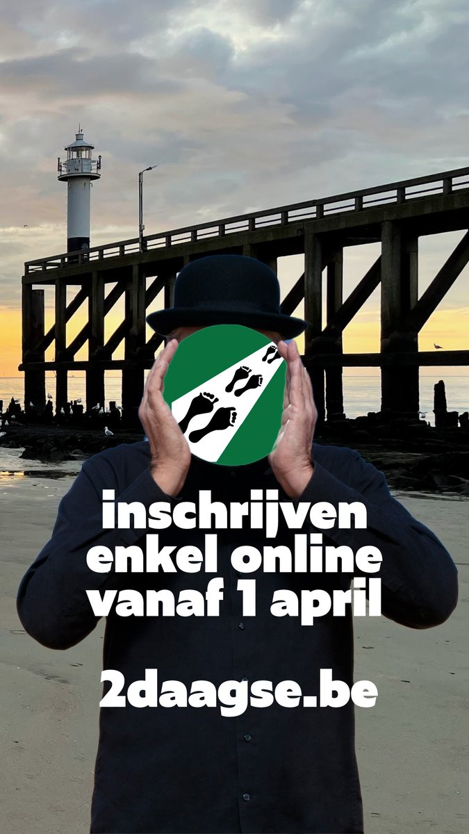 2daagse's tweet photo. 2 unieke wandelingen: 30 KM Brugge-Blankenberge &amp; 18 KM Blankenberge-Zuienkerke-Blankenberge. Inschrijvingen enkel online vanaf 1 april https://t.co/f5oBX0bmwJ