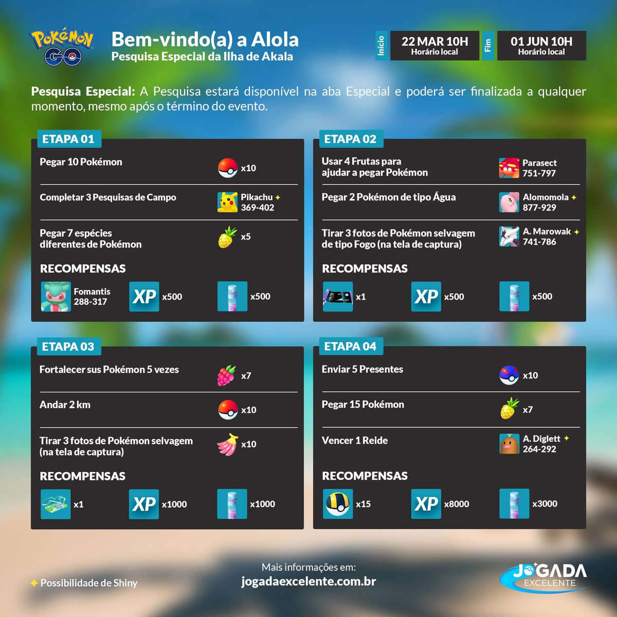 Jogada Excelente - GO Beyond: Kalos está chegando no Pokémon GO! ⠀⠀⠀⠀ A  partir de 02/12, Pokémon originalmente descobertos na região de Kalos  poderão ser encontrados no Pokémon GO. ⠀⠀⠀⠀ Haverá um