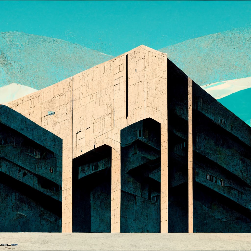 <a href="/Morph_VGart/">Morph</a> Here ya go: "Brutalist building facades with limited color palette, architecture | flat design| minimalist| by Michael Whelan and RHADS| featured on artstation| propaganda poster"