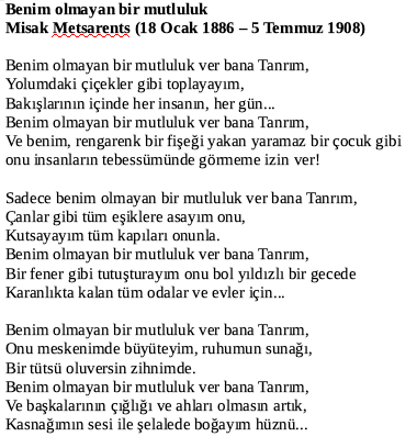 AlinOzinian's tweet photo. Bugün dünya şiir günü.
İstanbullu Ermeni şair Misak Metsarents'den bir şiir tercüme ettim...
1908 yılında daha 22 yaşındayken hayata veda eden Metsarents ile aynı okuldanız, Getronagan Ermeni Lisesinden...
Benim olmayan bir mutluluk, #Metsarents https://t.co/dvwLuIz4sh
