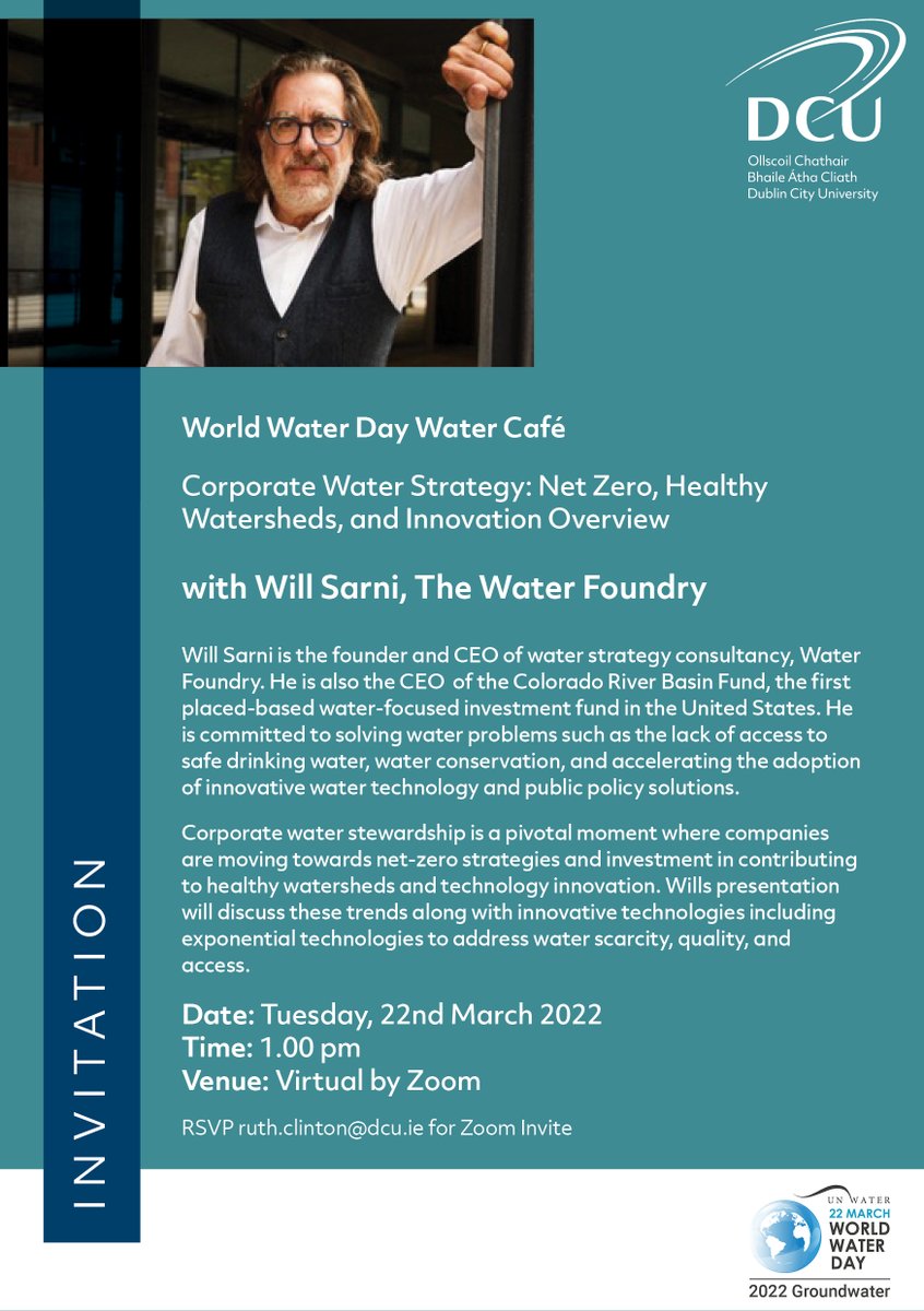 DCUWater's tweet photo. It's not too late to register for our #WaterCafe - please register ruth.clinton@dcu.ie https://t.co/jWZ9Wg2au9