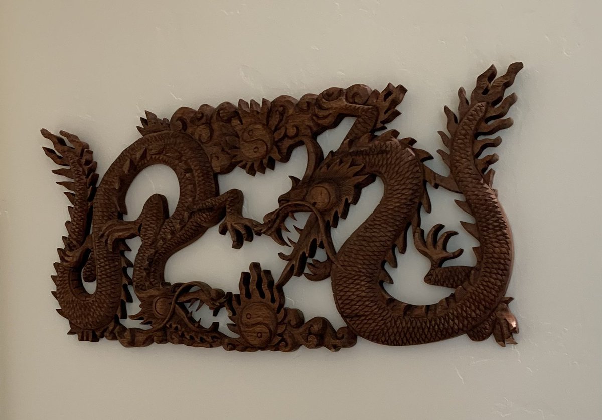 Yin Yang dragons - confidence and compassion. Have the confidence and strength at your back and the compassion and warmth at your front. Activates your  Noble, Awesome and Shiny spirit.