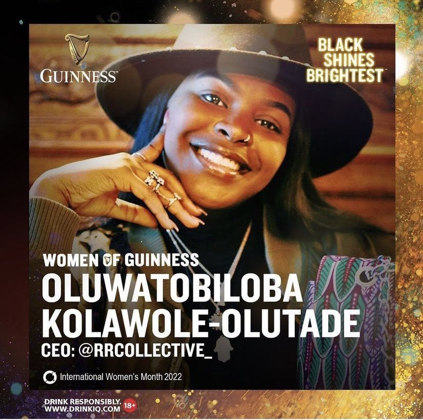 Blackdotmandy's tweet photo. No age borders, women are kicking it out there and Guinness is celebrating us.... Women of Guinness is an amazing project put together by Guinness #GuinnessIWD #BlackShineBrightest https://t.co/ukUTKYKjM7