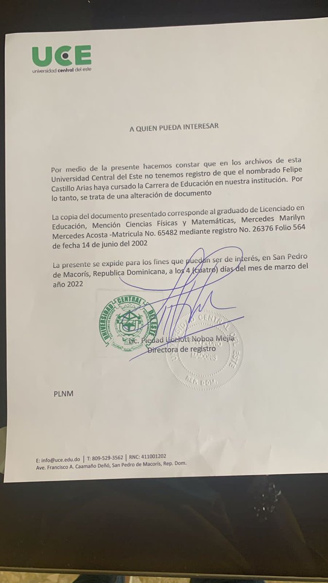 No pertenece a Felipe Castillo, sino a la profesora Marilin Acosta. #HidalgoDefiendeFalsificador #AsiNoHidalgo <a href="/jb2728/">Jose Brito</a> @RafaelA55872942 <a href="/EliasPo33938270/">Elias Polanco</a> <a href="/MarcoBaldera/">Marco Baldera</a> <a href="/silviasoto6/">Silvia Soto</a> <a href="/WellingtonPea1/">Wellington Peña</a> <a href="/yosheinimontero/">Yosheini Montero H</a> @