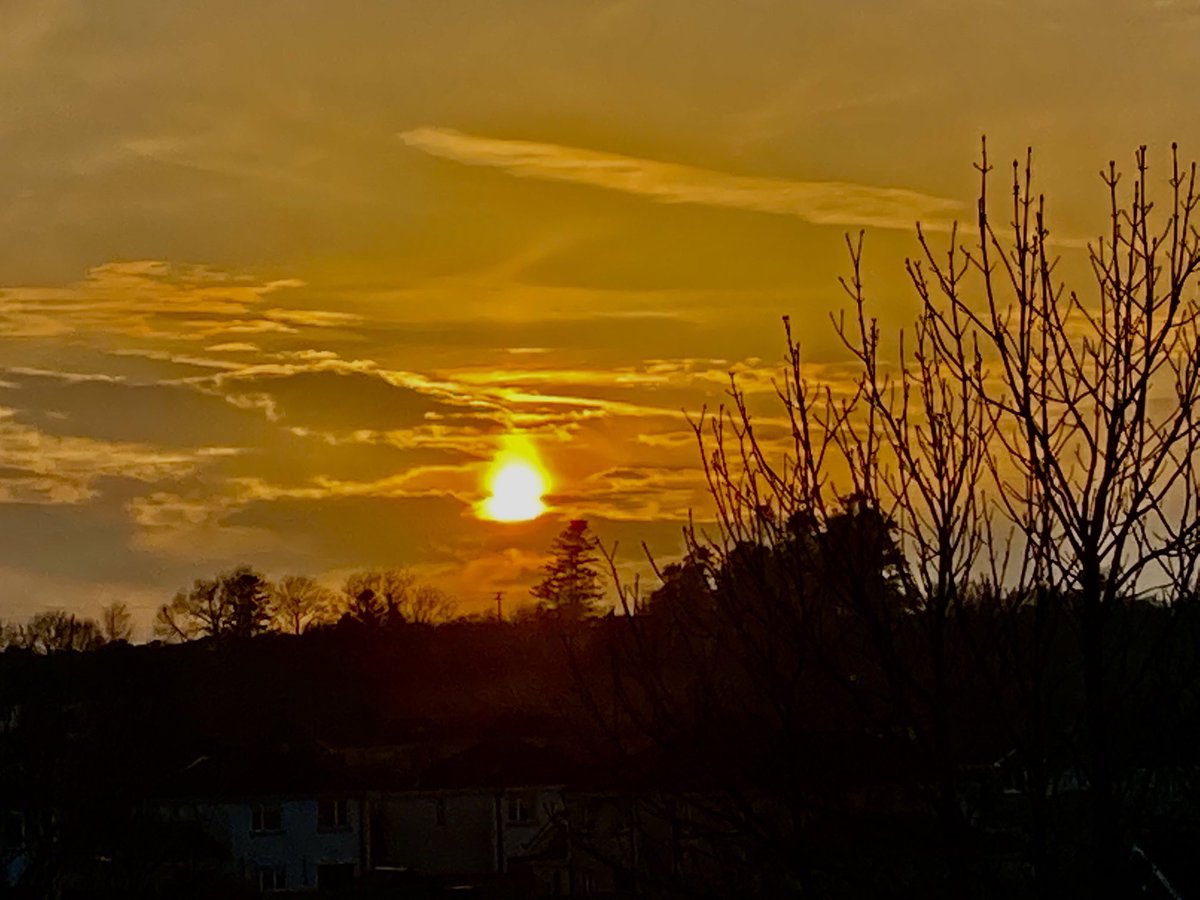 Sunset at 18.15 pm today