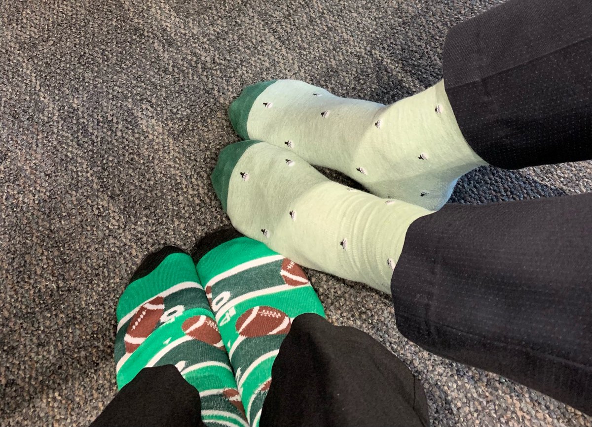 ChrisSamis1's tweet image. @SCDSB_Schools senior admin showing off their socks on #WDSD2022 #InclusionMeansSCDSB...belonging.