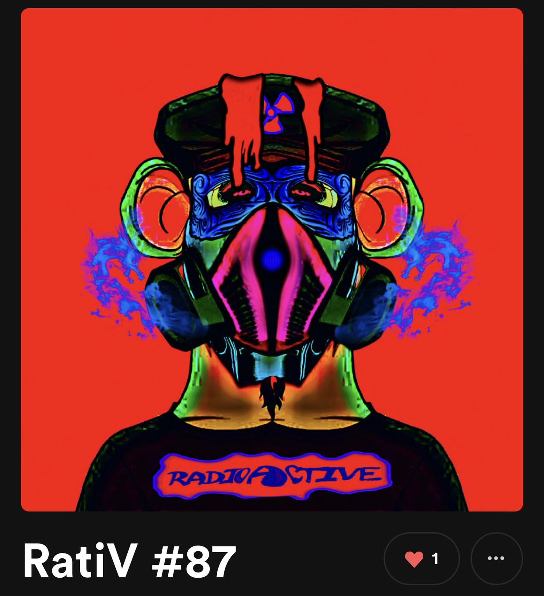 RatiV #87

Colorful Nfts, the New Trending !

BUY NOW YOUR PSIKO APE !

✅ Collection Verified on <a href="/rarible/">Rarible</a> 

rarible.com/psikoapes

#NFT #NFTS #rarible #NFTCommunity #nftcollector #Crypto #ETH #NFTProject
