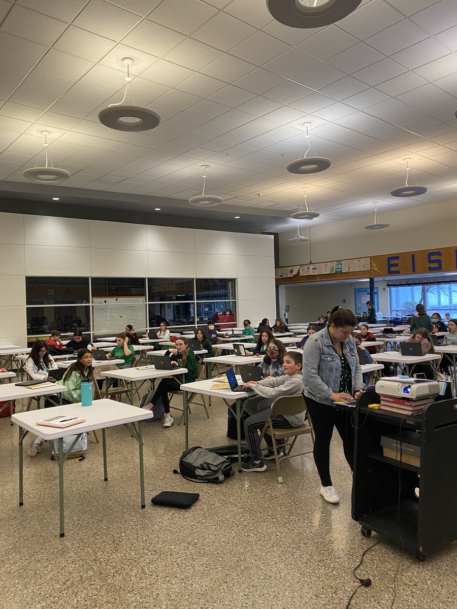 MrsSimonsClass's tweet photo. TREP$ is in full swing at Eisenhower! Just had our 3rd meeting with both groups ~ 160 students! Can’t believe we’re half way there already! Save the date - TREP$ Marketplace @ EMS 5/19 from 5:30-7:30! @wyckoffschools @WPSEisenhower @ms_ilenko @MsProvenzano10 @hrromano https://t.co/ovXBVXMlPd