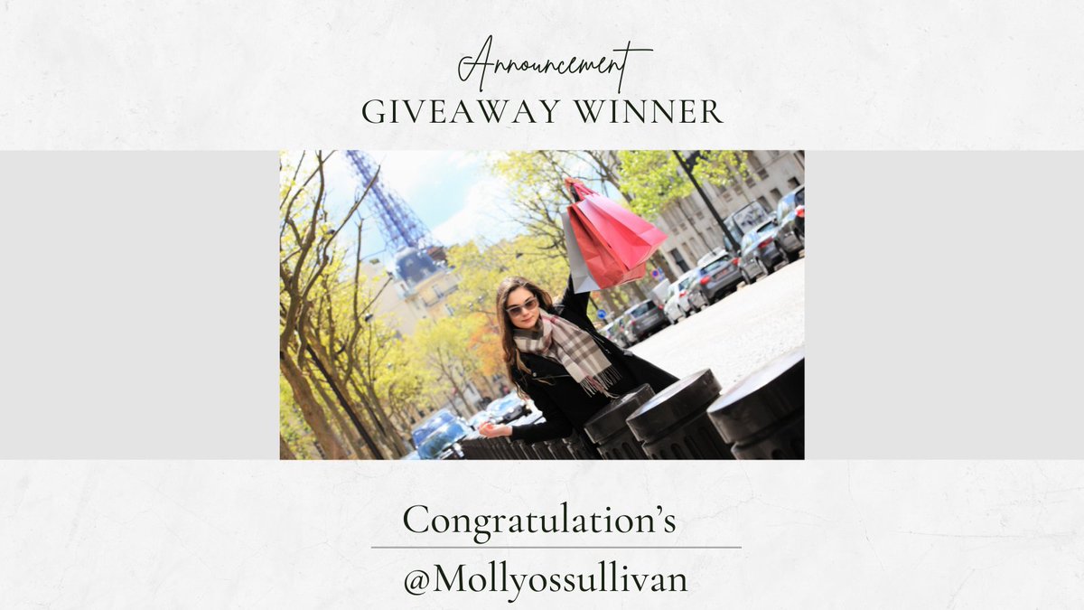 C_YourStyle_ie's tweet photo. Announcement Time !!!
 Congratulations to @mollyossullivan who has won a two night stay in Paris😍
Keep an eye out for more giveaways that will be coming soon to #Createyourstyle. #giveaway #winner #paris #clothingbrand #TUSCiara #irishbrand https://t.co/12Z7gmVJqV