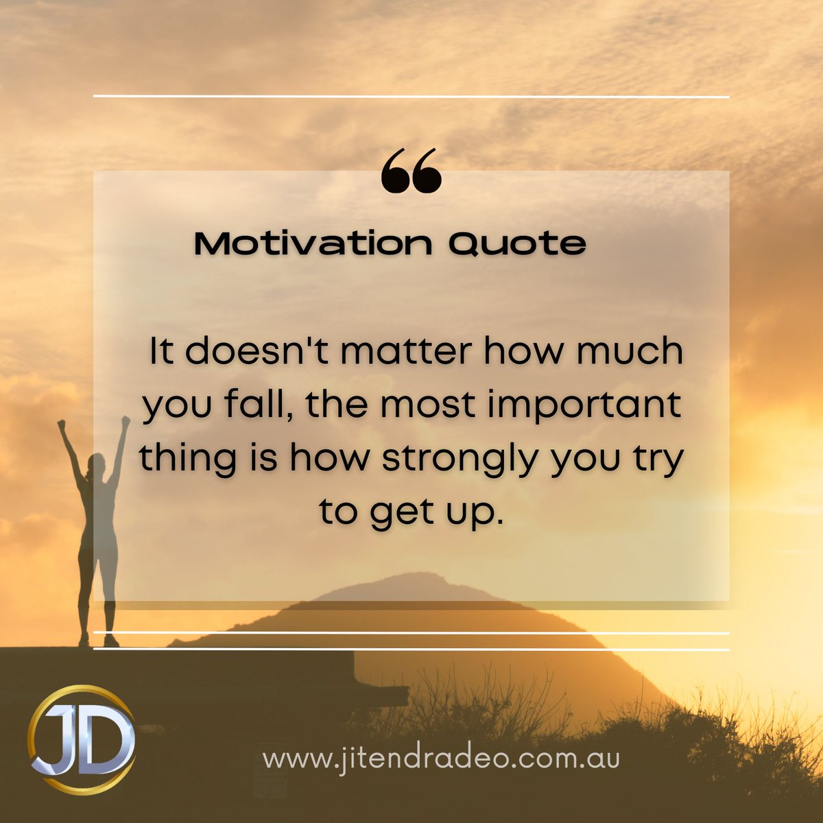 JitendraJd's tweet photo. #todayquote #positivethought #positivelife
#jd #jitendradeo #brisbane https://t.co/uFMN2qqdB4