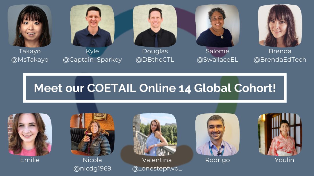 COETAIL's tweet image. Have you met our #COETAIL Online 14 Global Cohort yet?! 

Get to know them: coetail.com/meet-our-coeta…

#EduroLearning #edchat #edtech #profdev #asiaed #africaed #edchatmena #aussieed #etcoaches #pypchat #mypchat #edchateu #edchatie #techcoach #edutwitter