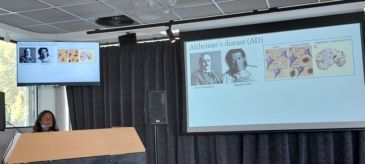 And know it's time for our own <a href="/pr1ta_as1h/">Prita Riana Asih ❤️🧠</a> from <a href="/FlindersHmri/">FlindersHMRI</a> and CMPH to shock the audience and talk about her amazing research on #AlzheimersDisease 
#Flindersinthepub 
<a href="/Flinders/">Flinders University</a>