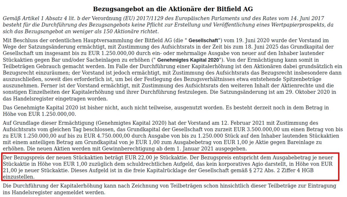 MephistoRes's tweet photo. >200% return in less than a year for #NorthernData insiders? #Bitfield made it possible.
Bitfield did a capital raise in early 2021 at EUR 22 per share. 9 months later and w/o lock-up, shareholders exchanged each Bitfield share for ~1 Northern Data share, then valued at EUR 95. https://t.co/t4wyTke8cM