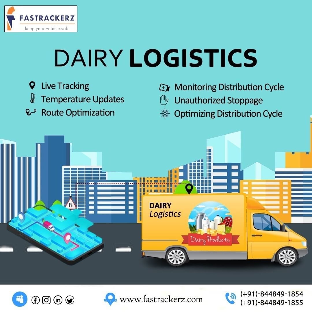 Fastrackerz1's tweet photo. Fastrackerz Tracking’s Dairy Logistics solution with live Tracking System!!!!
You can track all your delivery vehicles in detail, anytime from any place. 
Call Us 📱 : 8448491855, 8448491854
For more details visit Us: 🌐LINK IN BIO

#GPSTracking #VehicleSecurity https://t.co/63fYit4aEy