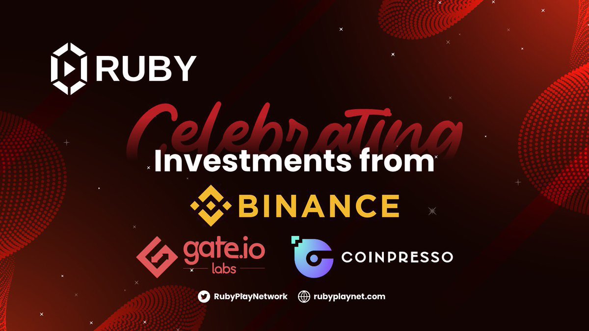 NellyCrypt's tweet photo. @travladd The best play to earn platform is here.
Check this out @RubyPlayNetwork 
Earn $RUBY token everyday by simply #gaming 
It's backed by #Binance and #gate_io 
#BSC #earncrypto #PlayToEarn https://t.co/kN53VGrcR4