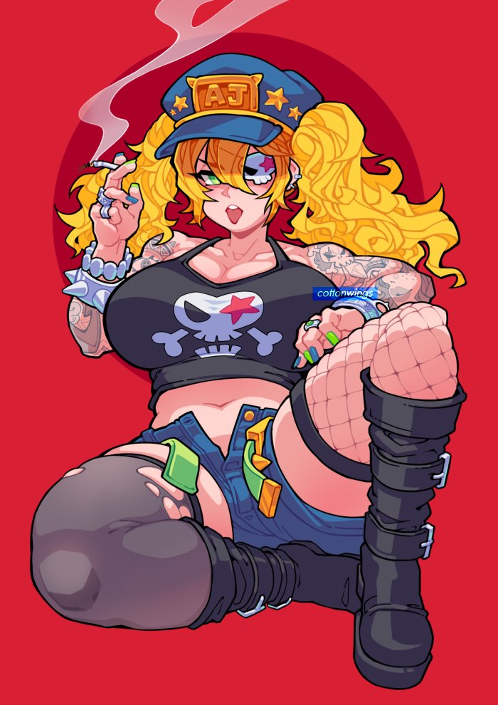 「Chainsmoker 🚭

Thank you for commission」|𝙘𝙤𝙩𝙩𝙤𝙣 💿 Chief of CottonCorpのイラスト