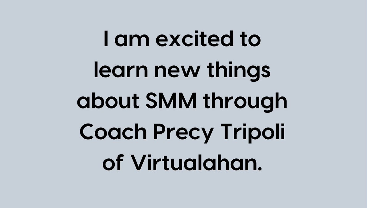 arlenebelango's tweet photo. #virtualahan
#socialmediamarketing
#WorkFromHome
@virtualahan
@precytripoli
I learned yesterday what is SMM https://t.co/HMQWv7J4HR