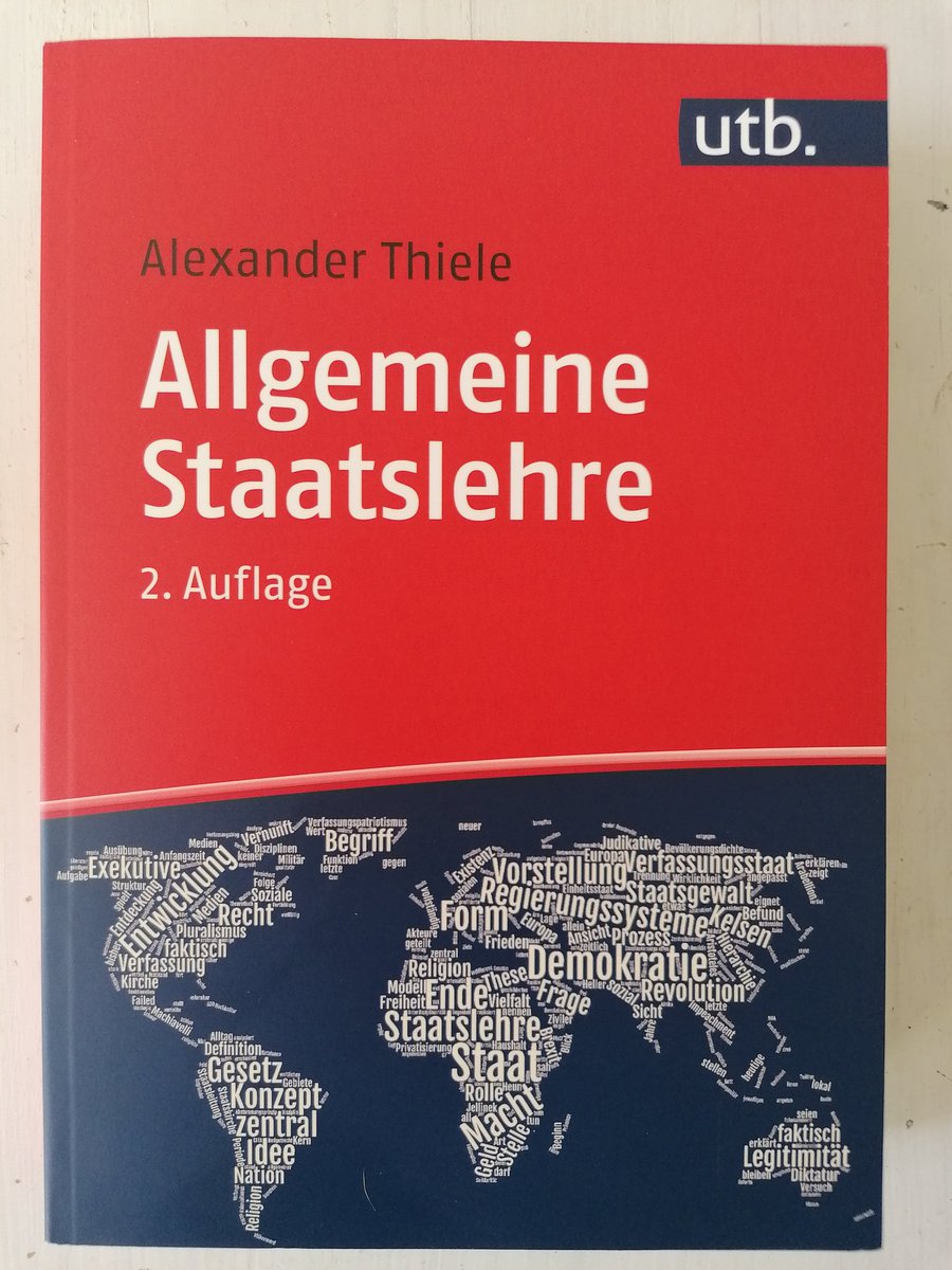 Alex_J_Thiele's tweet image. #coronaverlosung 500 (!): Zum Jubiläum und Semesterbeginn werfe ich nochmal meine Allgemeine Staatslehre in den Topf - garantiert mehr als ein Schulbuch für Erwachsene 😉. Teilnahme per RETWEET, Verlosung am Abend. Viel Glück!
@utb_stuttgart @mohr_recht @faznet @BSP_FakLaw