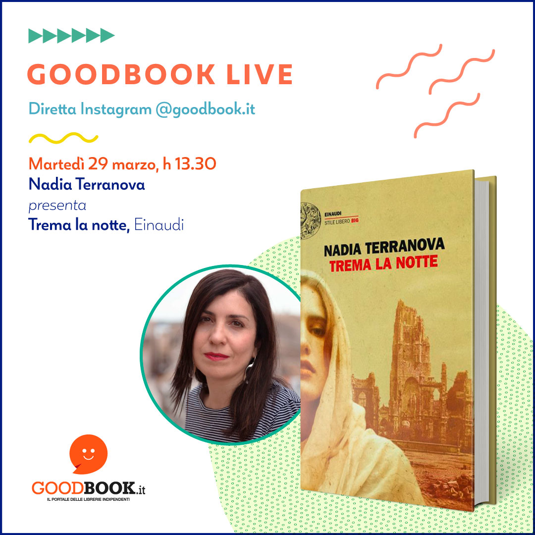 GoodBookit's tweet image. Oggi pausa pranzo in compagnia di @nadiaterranova 
Parliamo del suo ultimo romanzo, "Trema la notte", in libreria per @Einaudieditore 👉 bit.ly/3NrL1vN
Vi aspettiamo dalle 13:30 in diretta Instagram 📲 bit.ly/36PaC0N
©️ Foto Sandro Messina