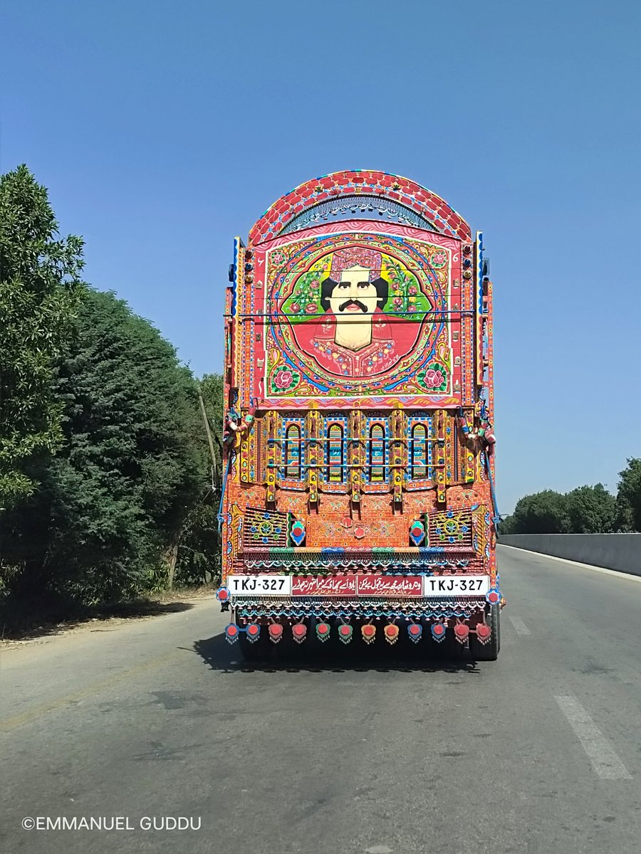 emnpk's tweet photo. Truck art in Pakistan. 
Can you tell name of this man? https://t.co/e1b2ZIoCVg