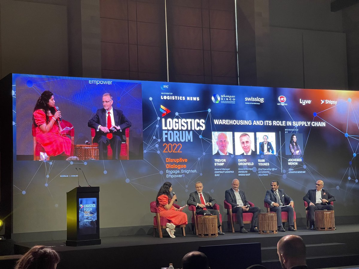 Stassiworld's tweet photo. It’s great to see a woman leading the key session at #LogisticsForum in #mydubai. More power to women in the sector💪💛. @jochebedmenon #lnmeforum https://t.co/liJ5NH3Svm