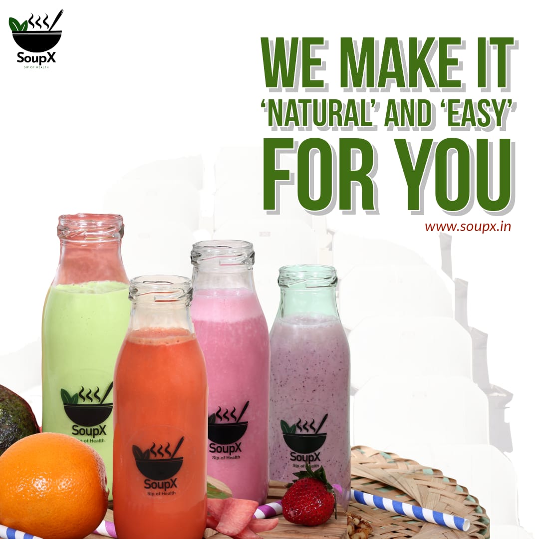 At Soupx.in, we strive to offer you the healthiest foods which are not only lip smacking, but prepared with love &amp; dashed with an abundance of nutrients
