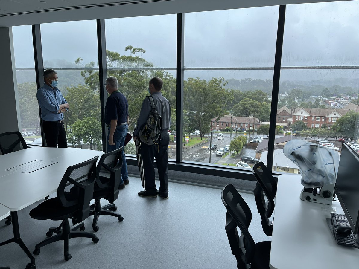 laughingmind's tweet photo. #CCCRI @MedTeCCH tour note 3 - line of sight to local high school. Proximity for students helps crystallise dreams, career pathways in #medicine #healthcare IN #centralcoastnsw https://t.co/Q9i8HpouSN