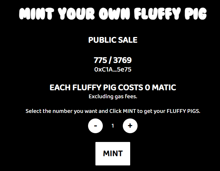 Hi there!, we want all the 🐷Fluffy Pigs to have a 🏠home. You can get your Fluffy Pigs for 🎉 FREE 🎉. 
Get them on fluffy-pigs.com 

Full collection reveal this weekend!

#NFTCollection  #NFTdrop  #NFTartist  #NFTs  #nftcollector #NFTCommunity  #ETH