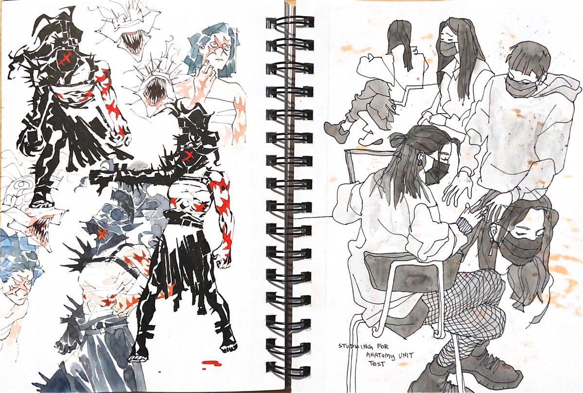 some pages from the rejected sketchbook that i still like 