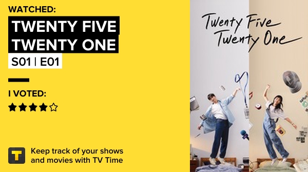 pluckyjeon's tweet photo. Fui de S01 | E01 de Twenty Five Twenty One  #twentyfivetwentyone  https://t.co/HStkA4mzpq #tvtime https://t.co/9AD3v8xpSy