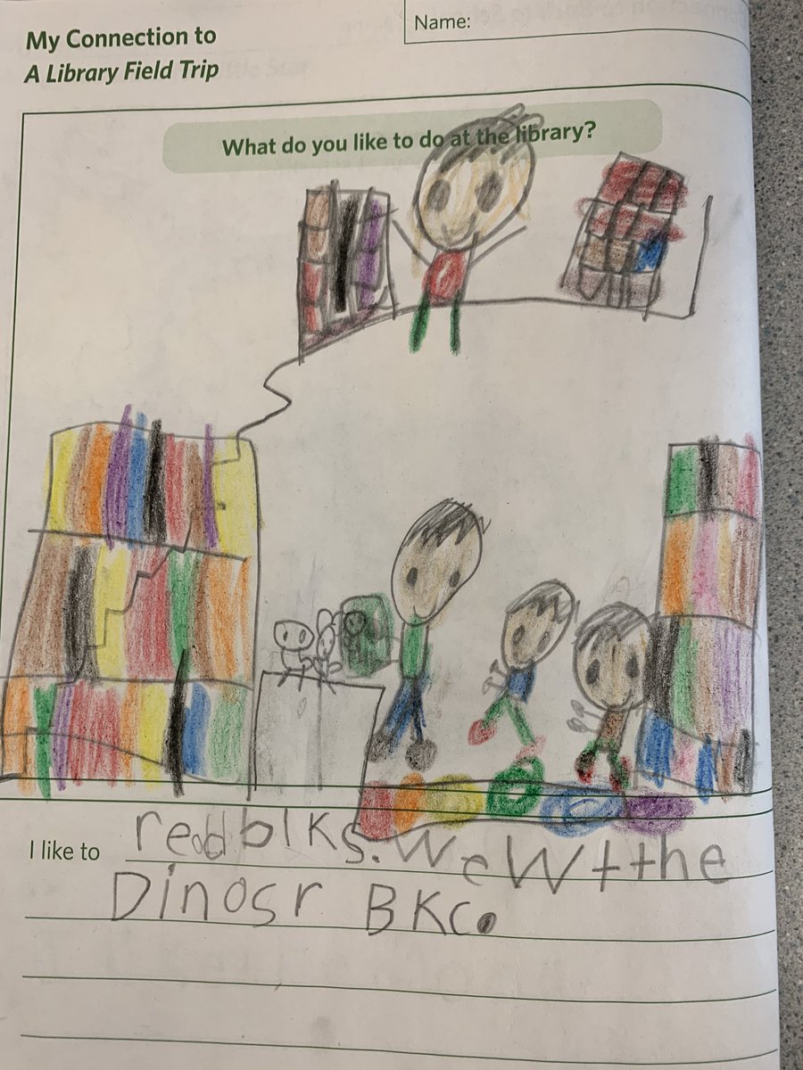 sspeziale's tweet photo. After learning about the library as part of our community unit, we took a “trip” up to the fourth floor school library @GES_Revere .  Students were excited to experience an actual library and see the vocabulary words that we learned about (books, shelves, librarian, etc). https://t.co/PrY38gQeHU