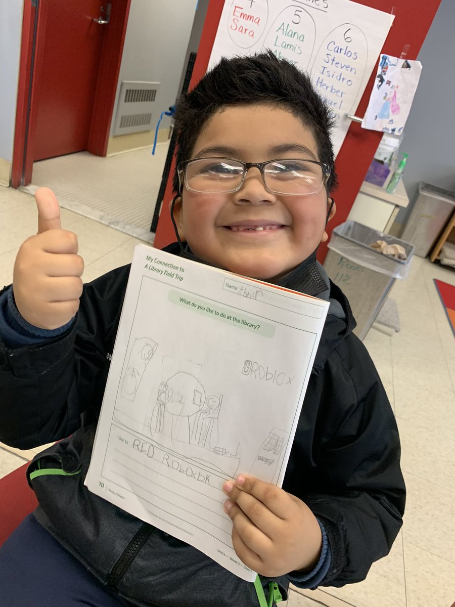 sspeziale's tweet photo. When we returned from our “visit” to the school library @GES_Revere, we wrote in our response journals.  Students answered the question “what do you like to do at the library?”  Thank you Mrs Pokharel @Garfield_ESL for coming with us and helping us with our writing. https://t.co/DVRRjwHxZQ