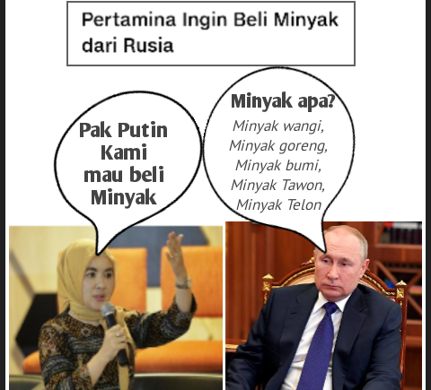 Vladimir Putin dibuat bingung oleh Pertamina

Selasa