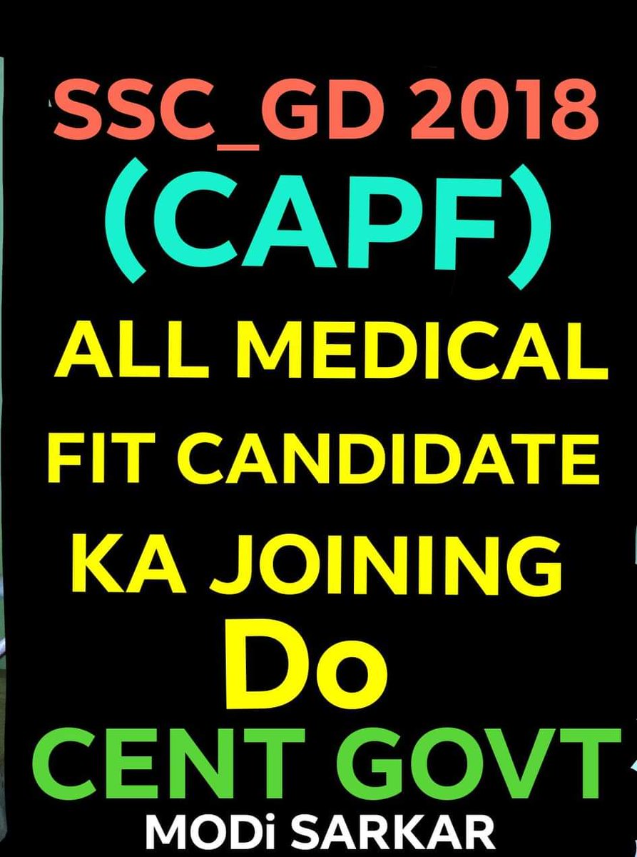 #SSCGD18_Joining_Do we want justice <a href="/AmitShah/">Amit Shah</a> <a href="/Ranbir_Crpf/">Ranbir Singh</a> <a href="/PMOIndia/">PMO India</a> SSC GD 2018 all medical fit candidate ko joining do 🙏🥺😭