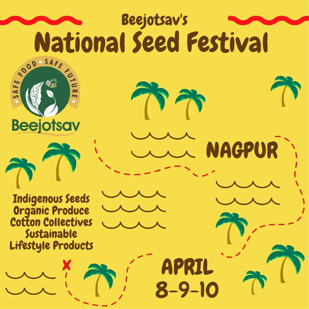 Most Consistent and Most Happening  festival dedicated to farmers, seed saver and all the people who care about nature and sustainability is here.
#beejotsav #nagpur #farmer #organic  #organicfarming #sustainable #sustainability #seeds #sustainableliving #SustainableDevelopment