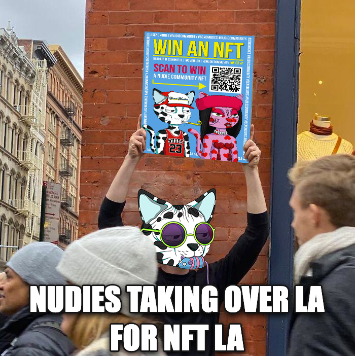 birddog9000's tweet photo. Nudie team has landed. @nudiecommunity #NudieSpiritWeek #nftla #meme #mememonday https://t.co/FBXitjNY5G