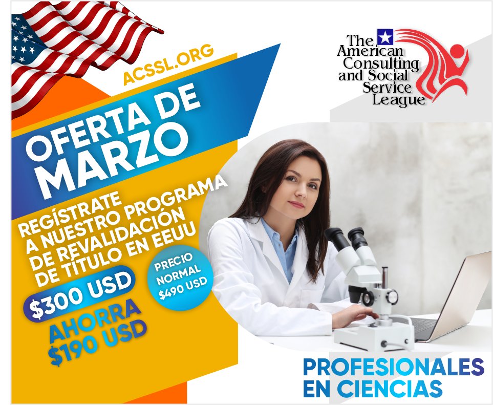 Validatutitulo's tweet photo. MARZO CON OFERTAS, aprovecha y registrate a nuestro programa de revalidación de estudios profesionales en Estados Unidos. Paga solo $300 USD en tu registro https://t.co/i7all4gJgA