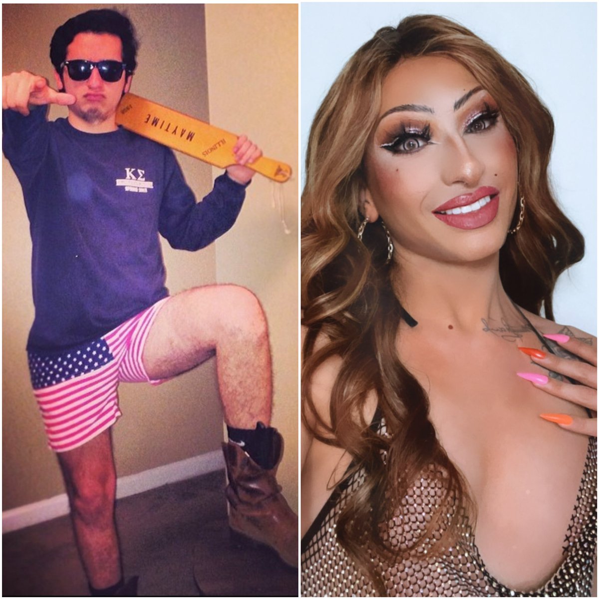LitoInLA's tweet photo. My drag then versus my drag now. #TenYearChallenge #DragIsForEveryone https://t.co/aqzUXeaFWN