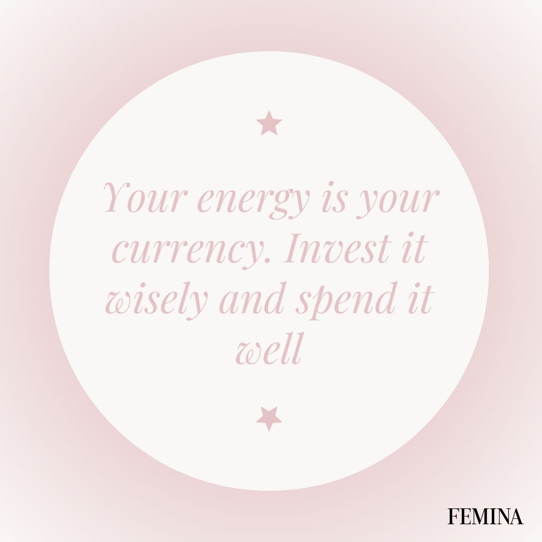 FeminaIndia's tweet photo. Tag somebody who needs to know thisβ¨
#relatable #energy #spendwell #selfvalue #selflove #womanhood #femina #feminaindia https://t.co/GNQl2hupcm