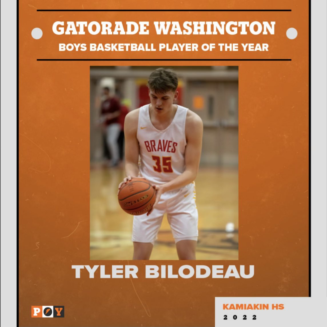WaSupreme's tweet photo. Congrats to Kamiakin’s @TylerBilodeau34 on being named Washington state Gatorade player of the year. https://t.co/yACqlNWUdV