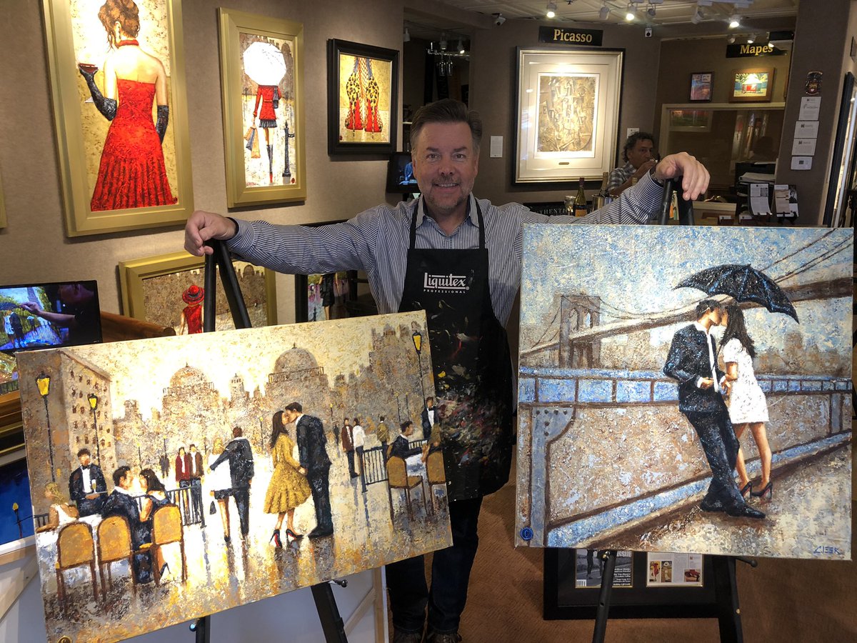 Virtual_ArtWalk's tweet photo. Fresh paint! 🎨 Gorgeous new arrivals by @scottcleekfineart 🤩🤩🤩 Framed in gold or black. 

$7500 ea. Framed, Shipped Worldwide
Visa/MC/#crypto DM for details

#fineart #artistsontwitter #art #gallery https://t.co/9Yt4BugEIi